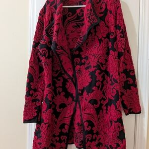 Orange  Fashion Village Red and Black Knitwear